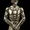 Adonis - silver - bronze sculpture